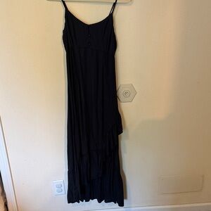 Volcom Black Tiered Maxi Dress